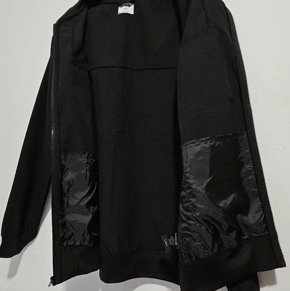 Hurley men's black windbreaker jacket with full zip closure Size L - Picture 6 of 16